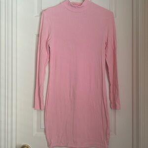 Pink Long Sleeve Dress
